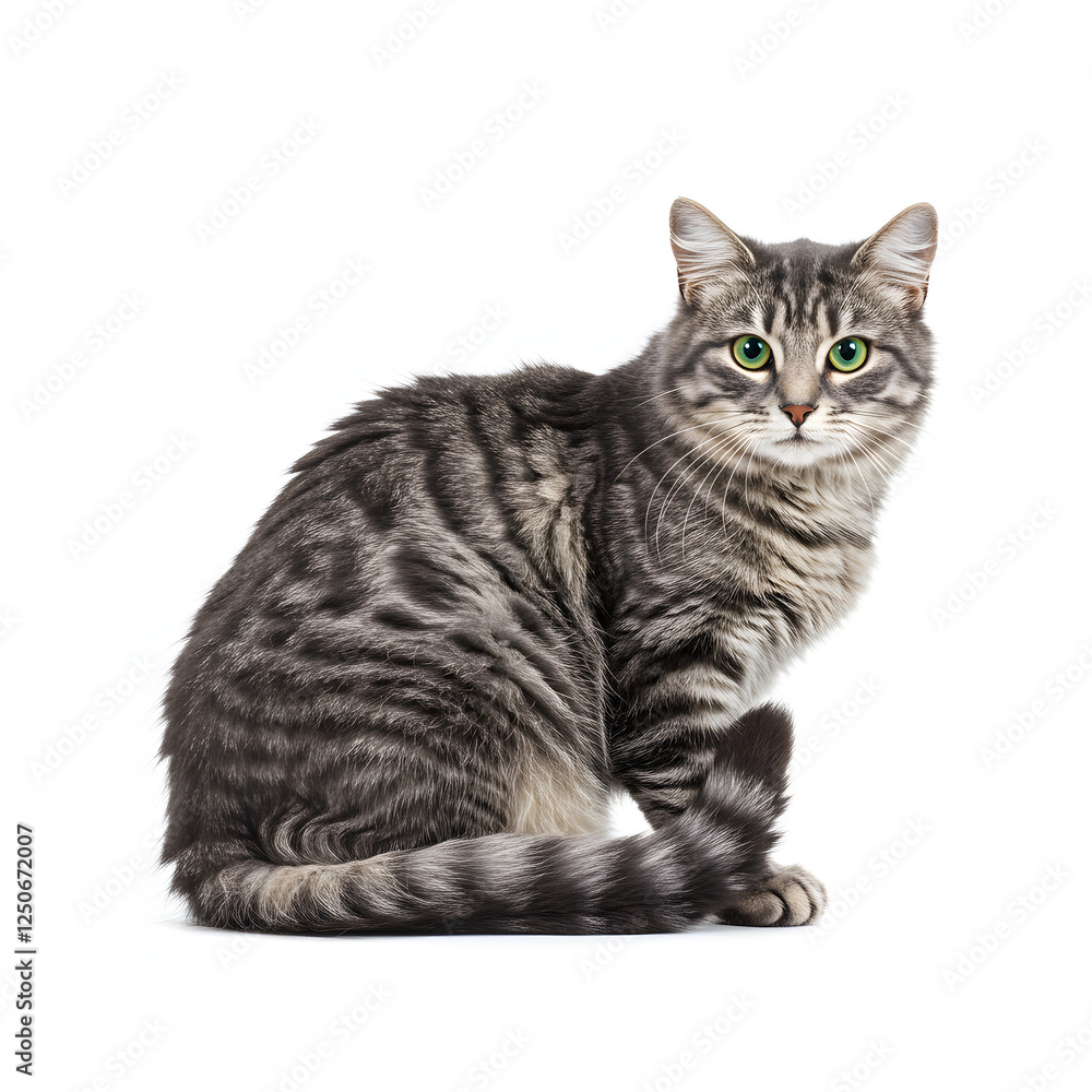 Fototapeta premium Cat Vector design with a white background 
