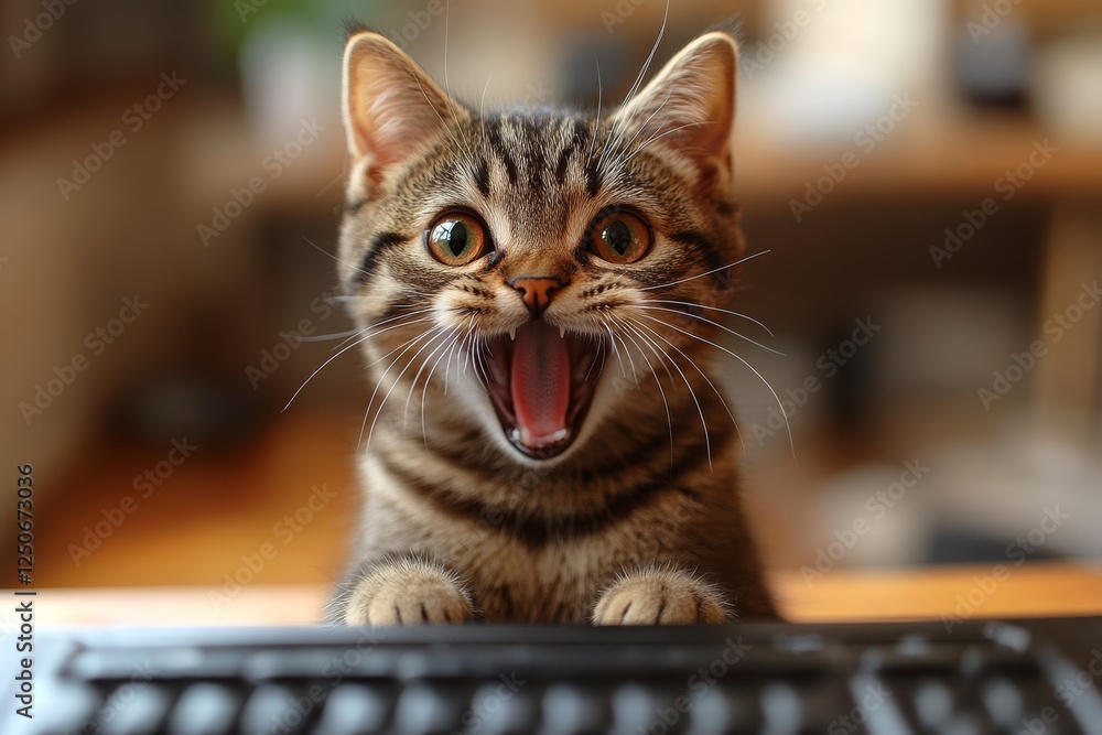 The cat is sitting on the desktop. Generative AI The cat is sitting on the desktop. Generative AI