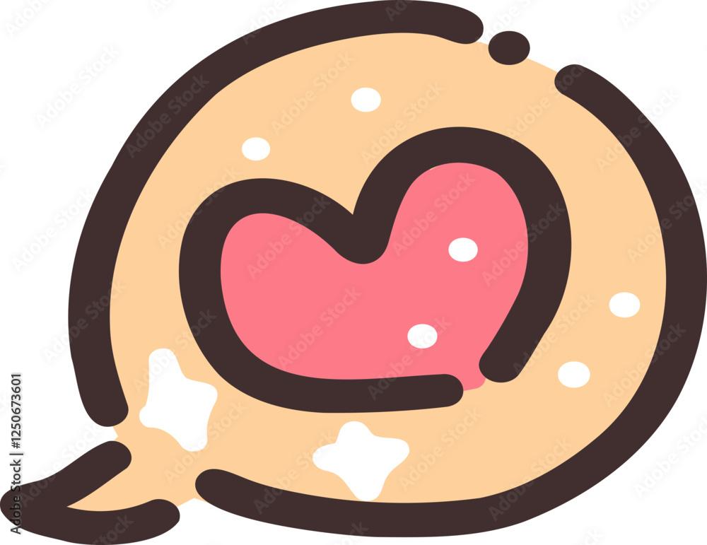 Chat Box with Heart doodle cartoon hand drawing Chat Box with Heart doodle cartoon hand drawing
