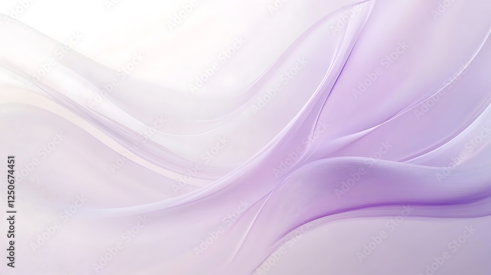 Obraz premium Abstract Lavender Waves Flowing Softly Background
