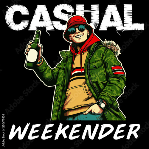 illustration vector graphic of Football fans ultras hooligan casual design for logo, t-shirt, etc