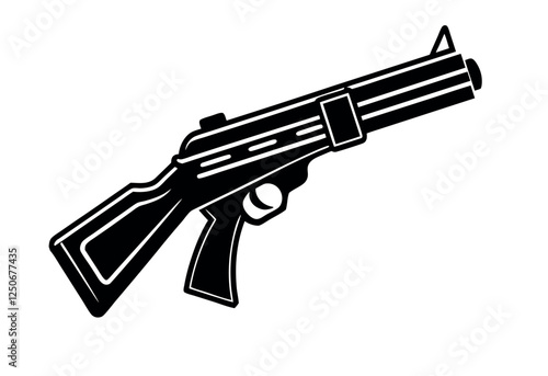 Snipper rifle hunting vector image, photo