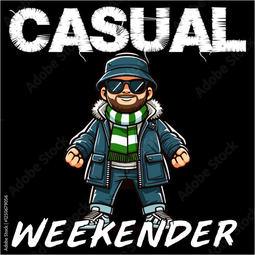 illustration vector graphic of Football fans ultras hooligan casual design for logo, t-shirt, etc