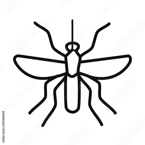 Mosquito vector icon.