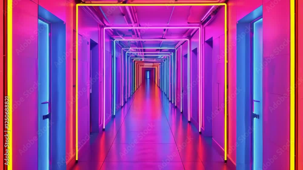 Shining Neon Cybergate Door Portal