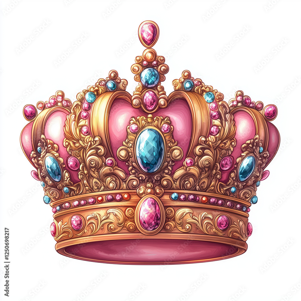 golden crown isolated on white golden crown isolated on white
