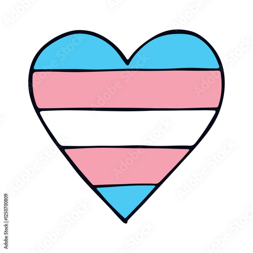 Colorful heart shape Transgender pride flag Happy pride day LGBTQ community Pride Month Vector hand drawn doodle for posters, stickers, logo, cards Free Download Colorful heart shape Transgender pride flag Happy pride day LGBTQ community Pride Month Vector hand drawn doodle for posters, stickers, logo, cards - GFXLoad