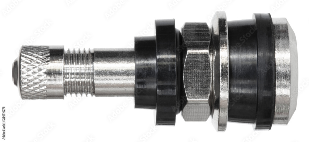 Cap on an isolated metal valve stem