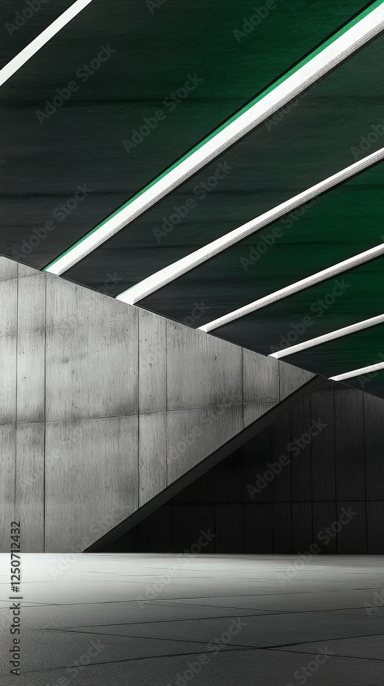 Obraz premium Stunning Modern Concrete Architecture: A Geometric Concrete Structure