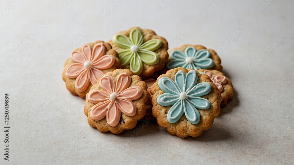 Pastel Flower Cookies: Spring Baking