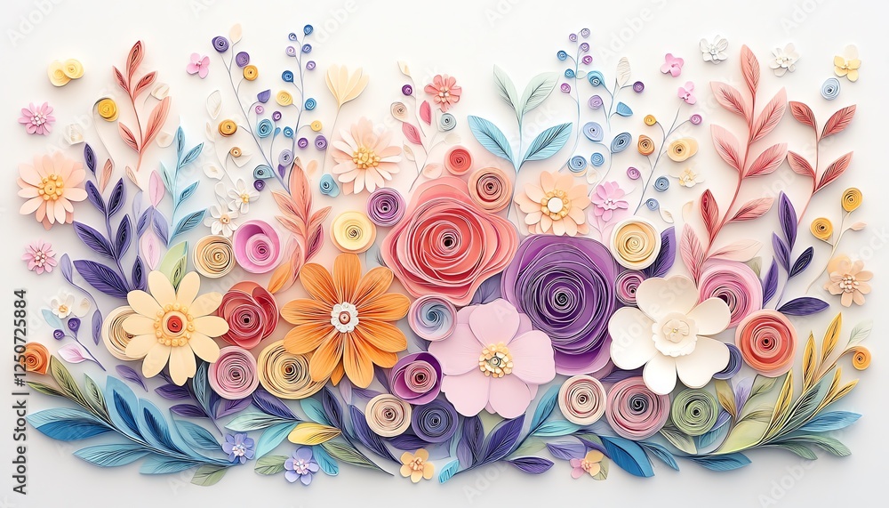 Obraz premium Wallpaper, Hintergrund - Blumen, Blüten. Floral. bunt