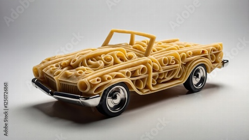 Pasta Car: Creative Food Art Sculpture