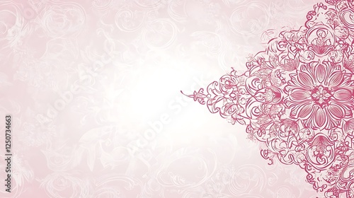Elegant Pink Floral Design Background Wallpaper