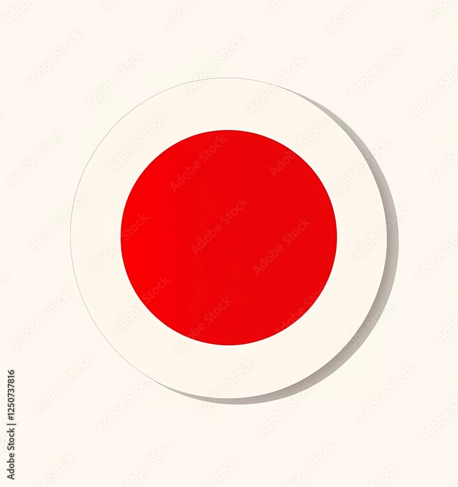 Japanese flag, flat design, simple style, white background, minimalistic, red circle in the center
Japanese flag, flat design, simple style, white background, minimalistic, red circle in the center