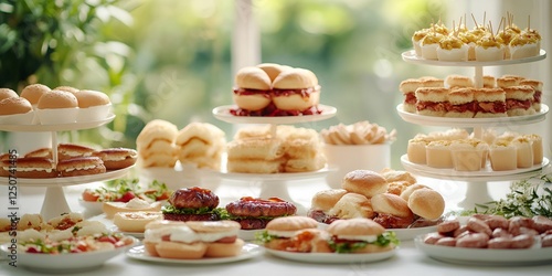 Wallpaper Mural A beautifully arranged table of finger-sized delicacies, Torontodigital.ca