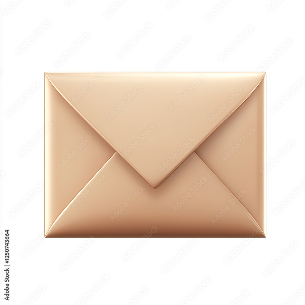 Envelope 3d icon isolated on the white background. Envelope 3d icon isolated on the white background.