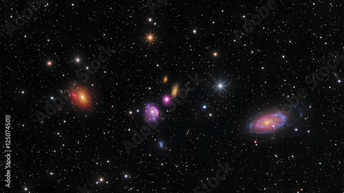 Wallpaper Mural Distant Galaxies in Deep Space Torontodigital.ca