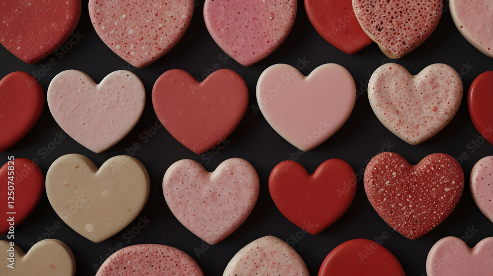 red hearts on a wooden background, valentine day´s, ai generated red hearts on a wooden background, valentine day´s, ai generated