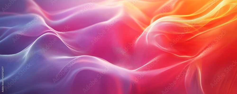 Obraz premium 3D Abstract Digital Background with Geometric Flow, Generative AI