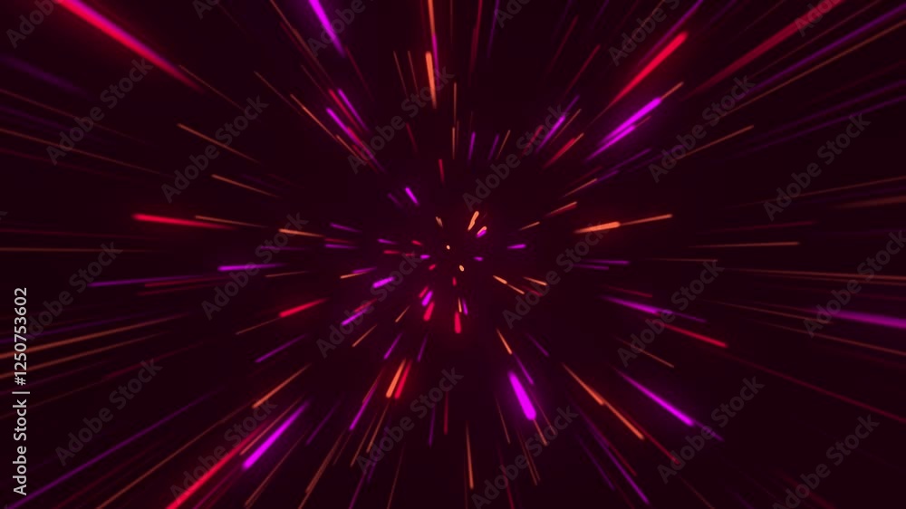 Futuristic neon light zoom burst with streaks racing into infinity. A dynamic, high-energy background for sci-fi, tech, and digital themes. Futuristic neon light zoom burst with streaks racing into infinity. A dynamic, high-energy background for sci-fi, tech, and digital themes.