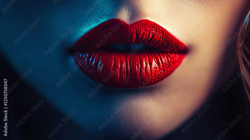 Red lips in heart shape for love concept design. Jpeg (bitmap) version also available in gallery Red lips in heart shape for love concept design. Jpeg (bitmap) version also available in gallery