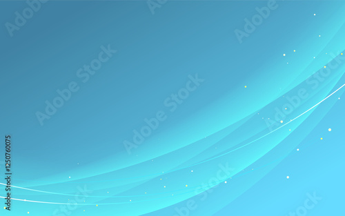 グラデーションウェーブの背景イラスト