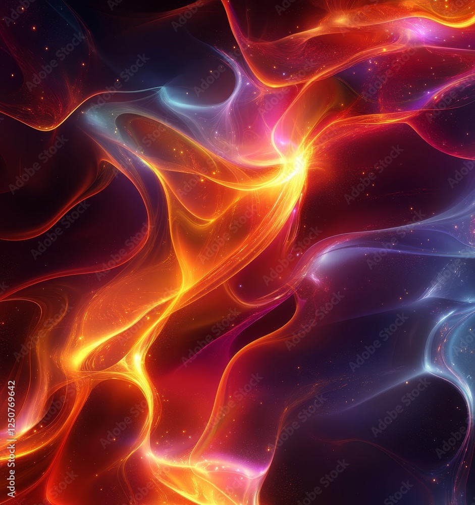 Fototapeta premium 3D Abstract Design Digital Background, Generative AI