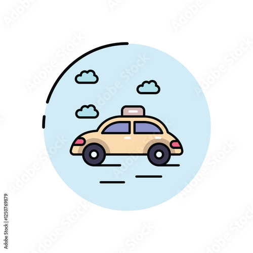 Taxi vector icon