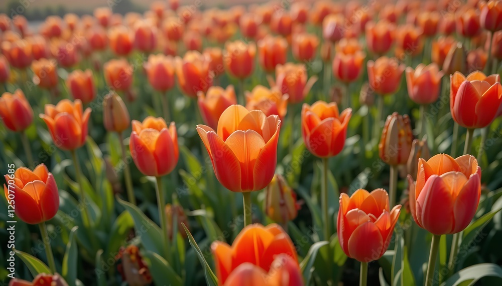 Vibrant Orange Tulip Field Spring Blossoms Beautiful Flowers Nature Photography Sunny Day Garden Floral Background Bright Colors Natural Beauty Orange Vibrant Orange Tulip Field Spring Blossoms Beautiful Flowers Nature Photography Sunny Day Garden Floral Background Bright Colors Natural Beauty Orange