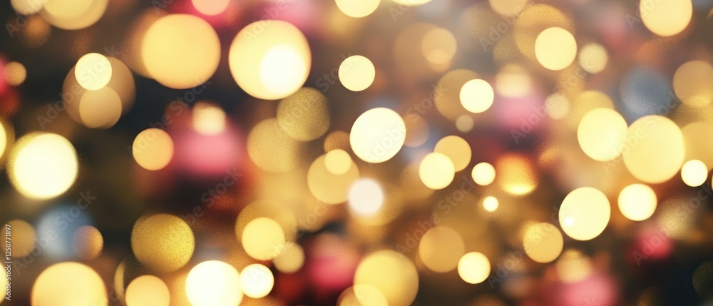 Soft, blurred bokeh lights create a warm ambiance for festive celebrations Soft, blurred bokeh lights create a warm ambiance for festive celebrations