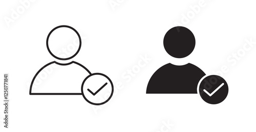 Following filled and outlined icons vectors on white background