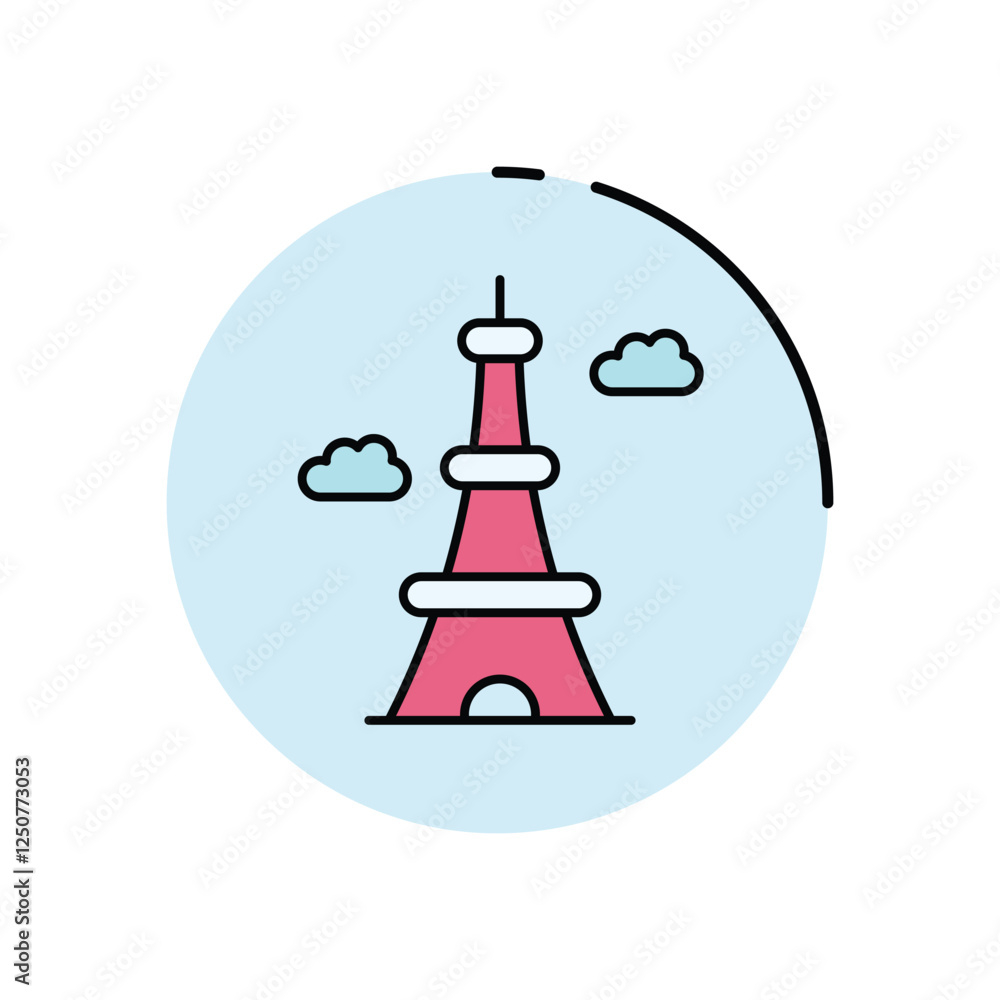Landmark vector icon Landmark vector icon