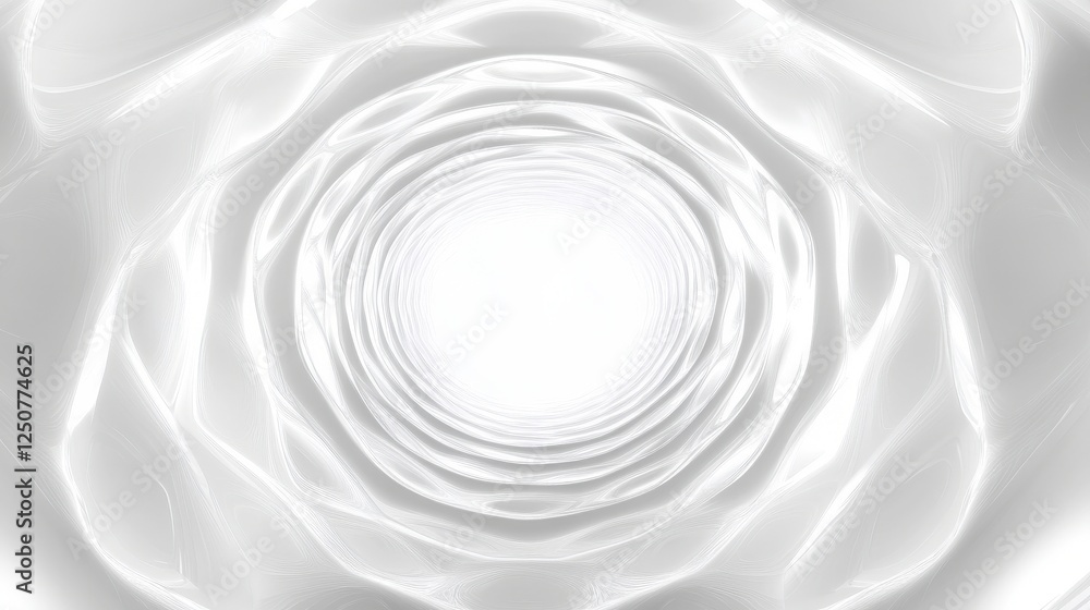 Obraz premium Mesmerizing Abstract White Design, Stunning Visual Art, Perfect Background for Modern Projects