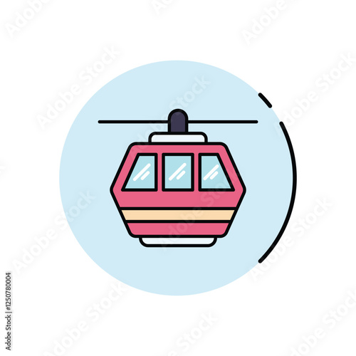 Funicular vector icon