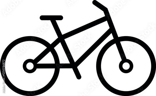 Bicycle vector symbol black silhouette