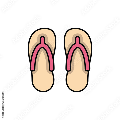 Flip-flops vector icon