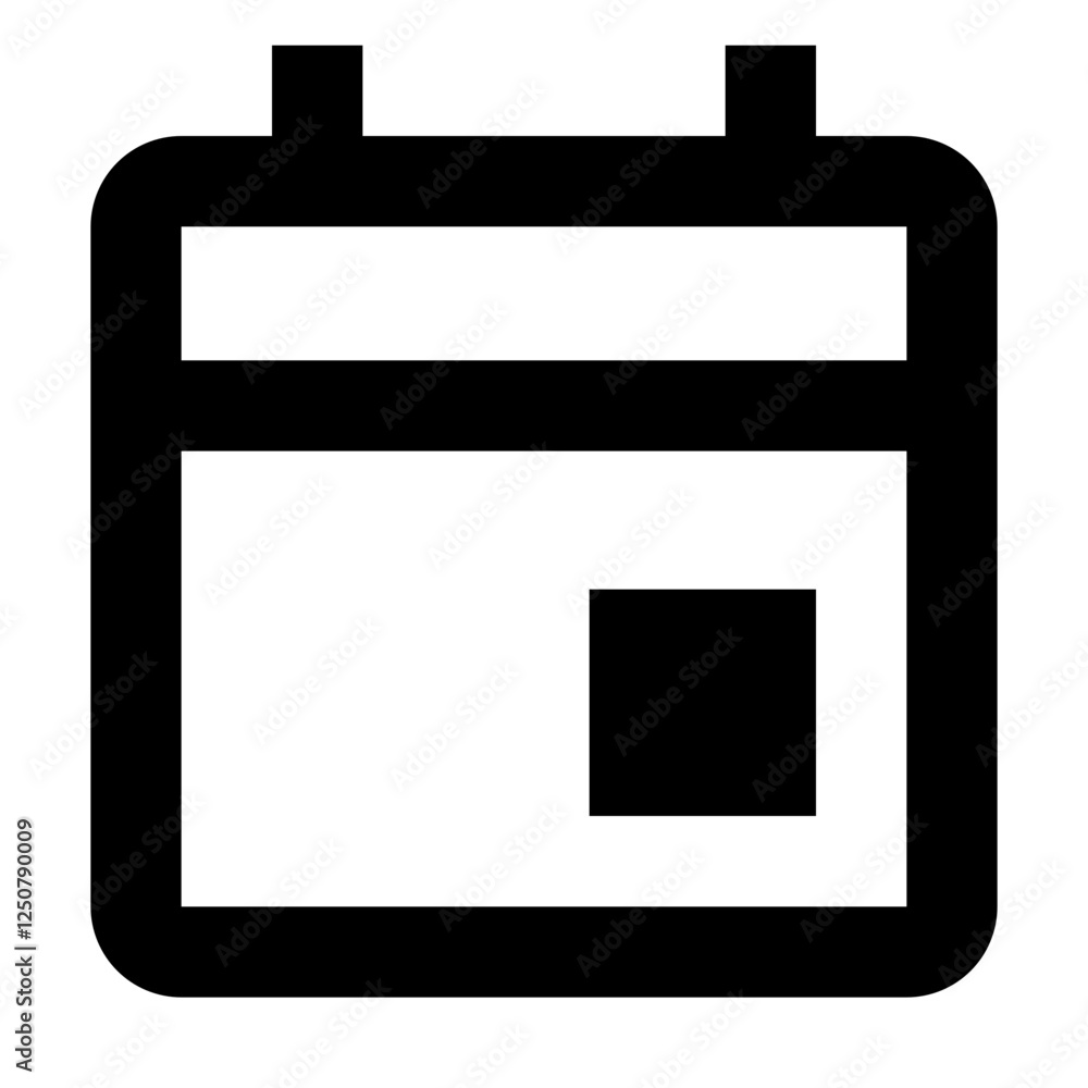 Calendar Event - Simple Minimalist Time and Date Icon Calendar Event - Simple Minimalist Time and Date Icon