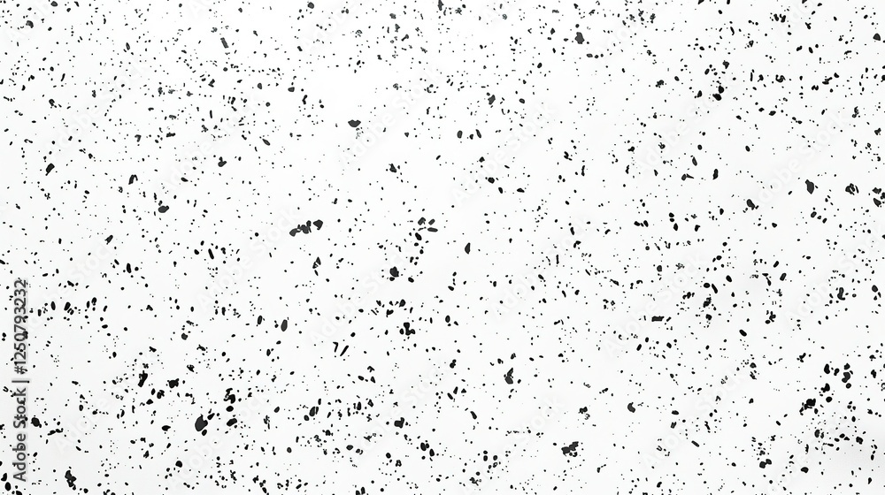 Naklejka premium Close-up of grey terrazzo surface with natural and organic texture, featuring small rocks scattered throughout. Plain white background highlights the color contrast and intricate details.