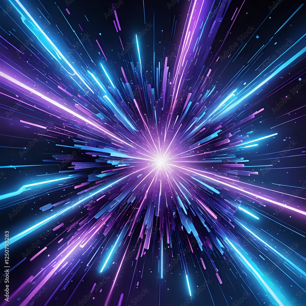 Fototapeta premium Abstraktion Ätherische Wellen 1х1. Hintergrund für das Design 3.