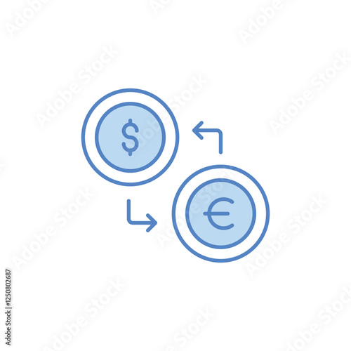 Currency Exchange vector icon