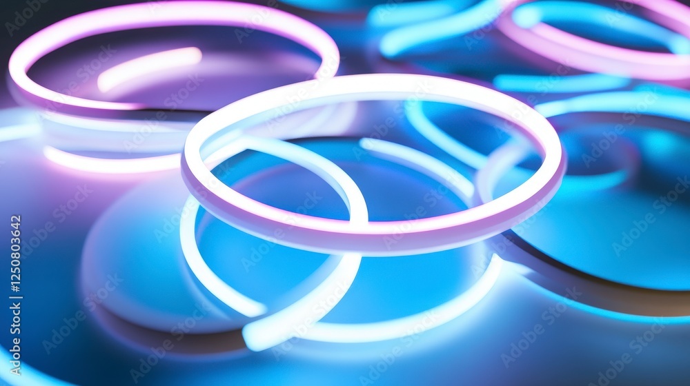 Abstract Neon Light Design: A Futuristic Lighting Installation with Vibrant Colors and Geometric Patterns Abstract Neon Light Design: A Futuristic Lighting Installation with Vibrant Colors and Geometric Patterns