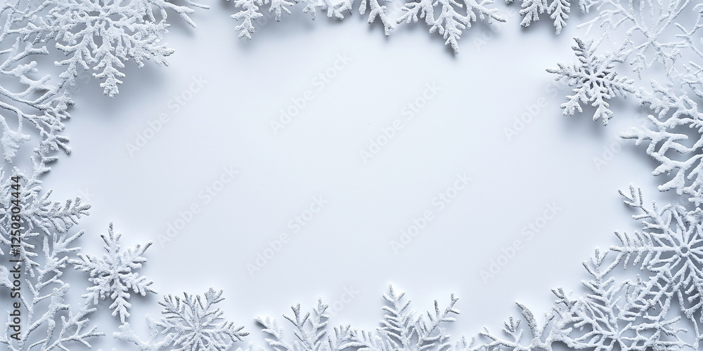 snow flakes frame snow flakes frame