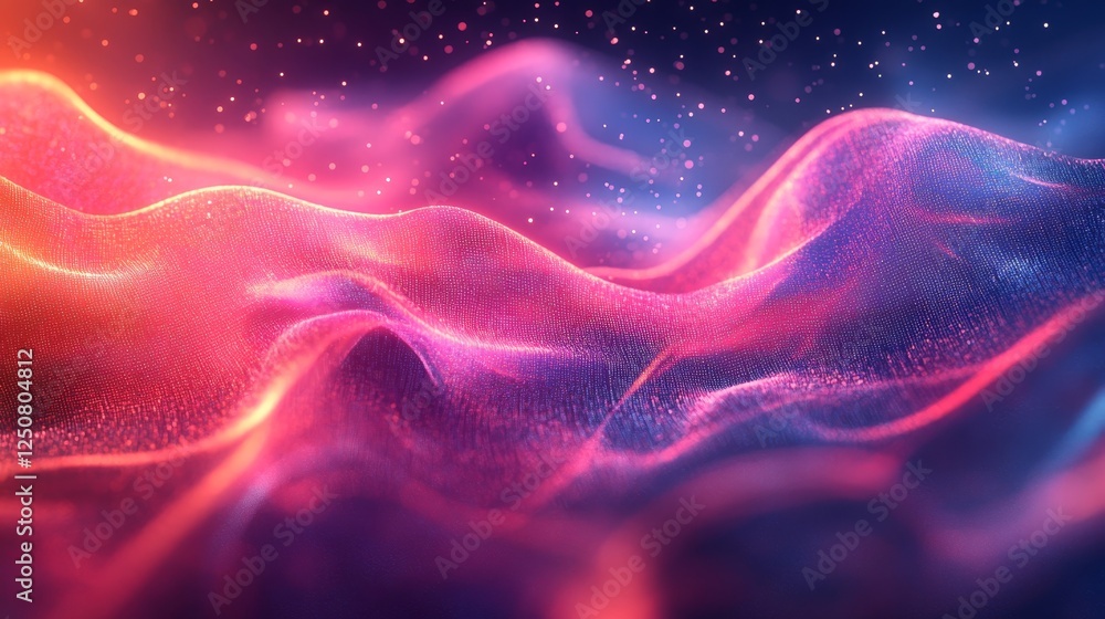 Fototapeta premium Abstract Futuristic Digital Background, Generative AI