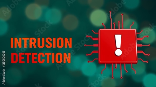 Obraz na płótnie cybersecurity concept of INTRUSION DETECTION, Network security, Cyber threat, Digital protection, Cyber attack prevention, Security warning, IDS, ips, Tls w salonie