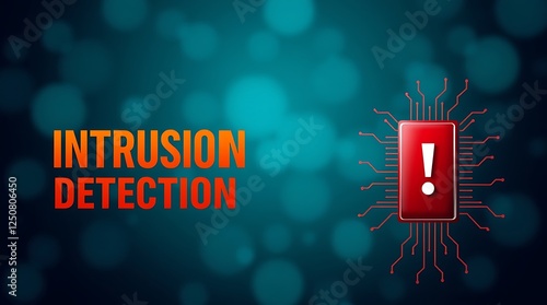 Obraz na płótnie cybersecurity concept of INTRUSION DETECTION, Network security, Cyber threat, Digital protection, Cyber attack prevention, Security warning, IDS, ips, Tls w salonie