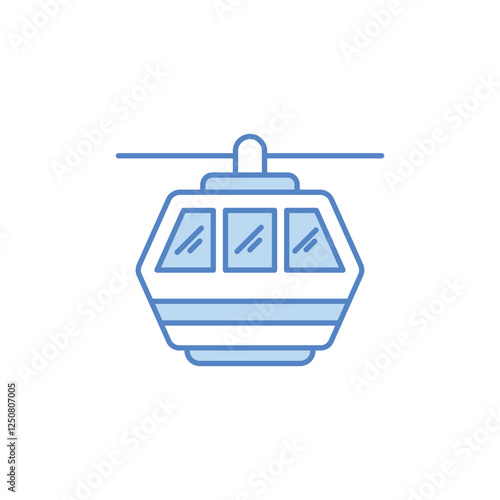 Funicular vector icon