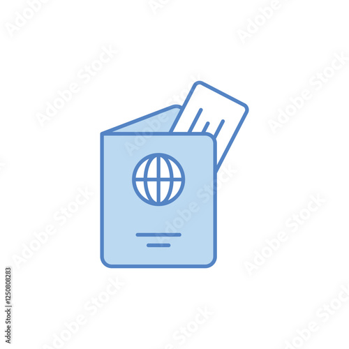 Passport vector icon