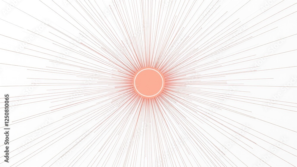 Obraz premium Central Nexus: A Symphony of Lines