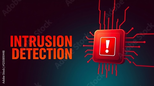 Obraz na płótnie cybersecurity concept of INTRUSION DETECTION, Network security, Cyber threat, Digital protection, Cyber attack prevention, Security warning, ids, ips, tls w salonie