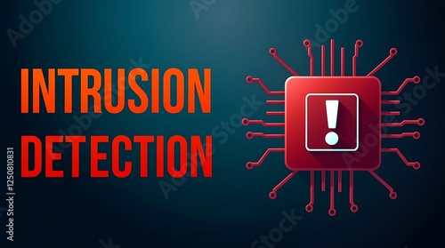 Obraz na płótnie cybersecurity concept of INTRUSION DETECTION, Network security, Cyber threat, Digital protection, Cyber attack prevention, Security warning, ids, ips, tls w salonie